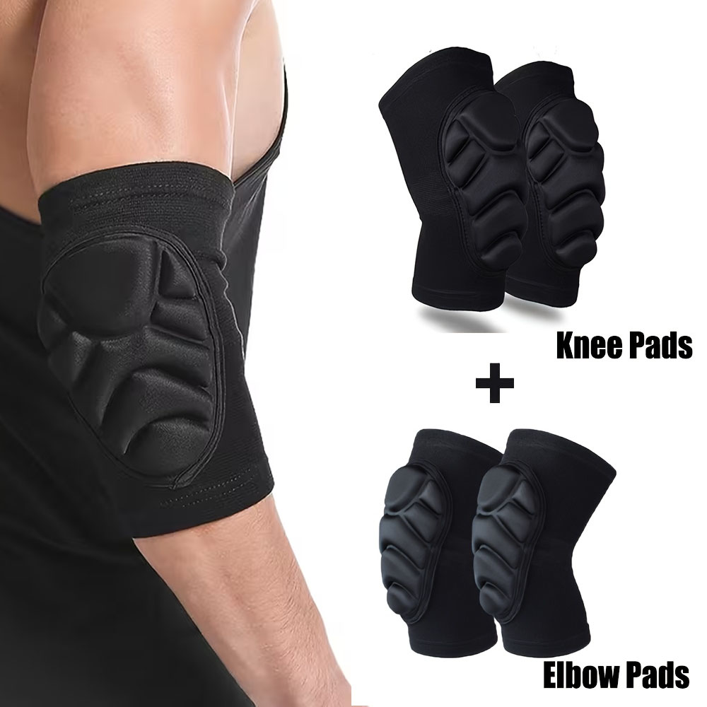 Mountain Biking Knee Pads - 2pc Professional Knee Elbow Pads for