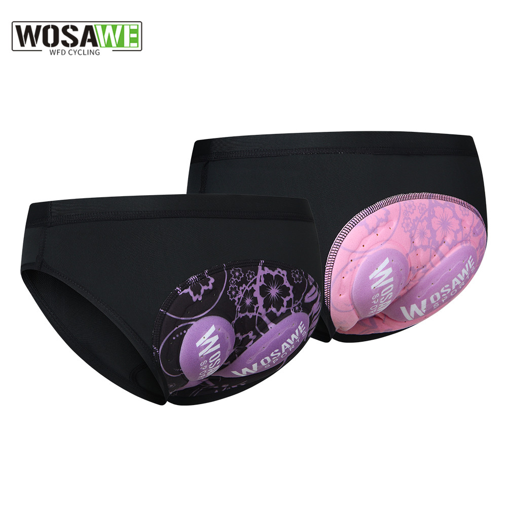 Mountain Biking Underwear - WOSAWE Women Cycling Underwear 3D Padded