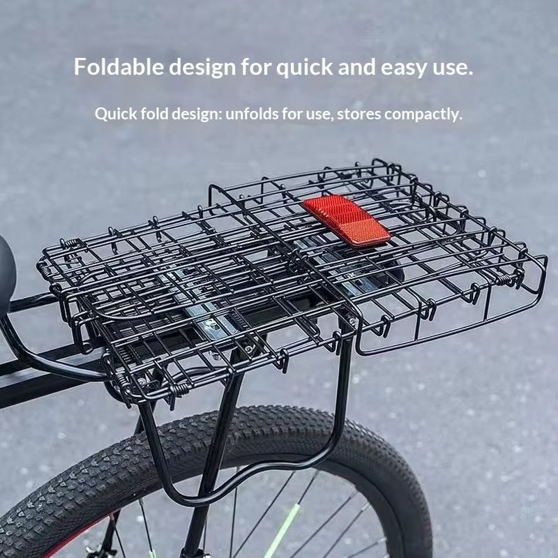 Mountain Biking Rucksack - Foldable Bicycle Rear Basket Large Capacity