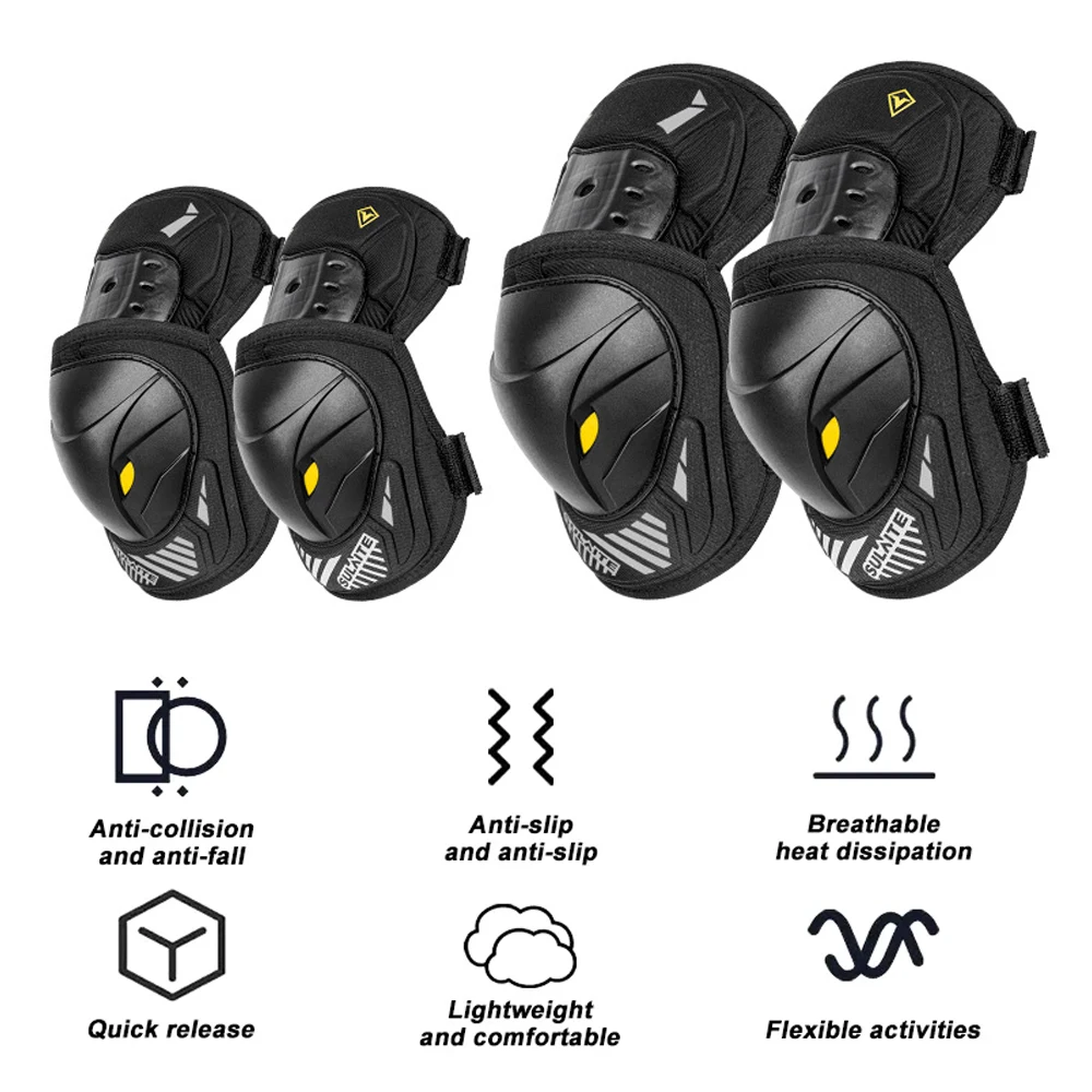 GOMOREON 1Pair Motorcycle Elec - огляд і ціна Mountain Biking Knee And Elbow Pads