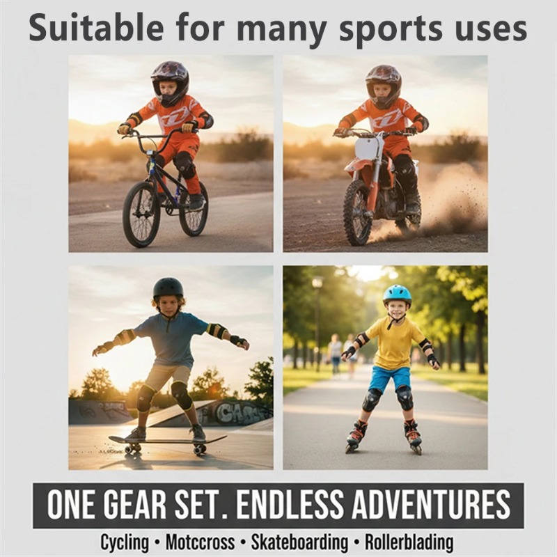Anti-Fall Kids Knee Elbow Pads - огляд і ціна Mountain Biking Knee And Elbow Pads