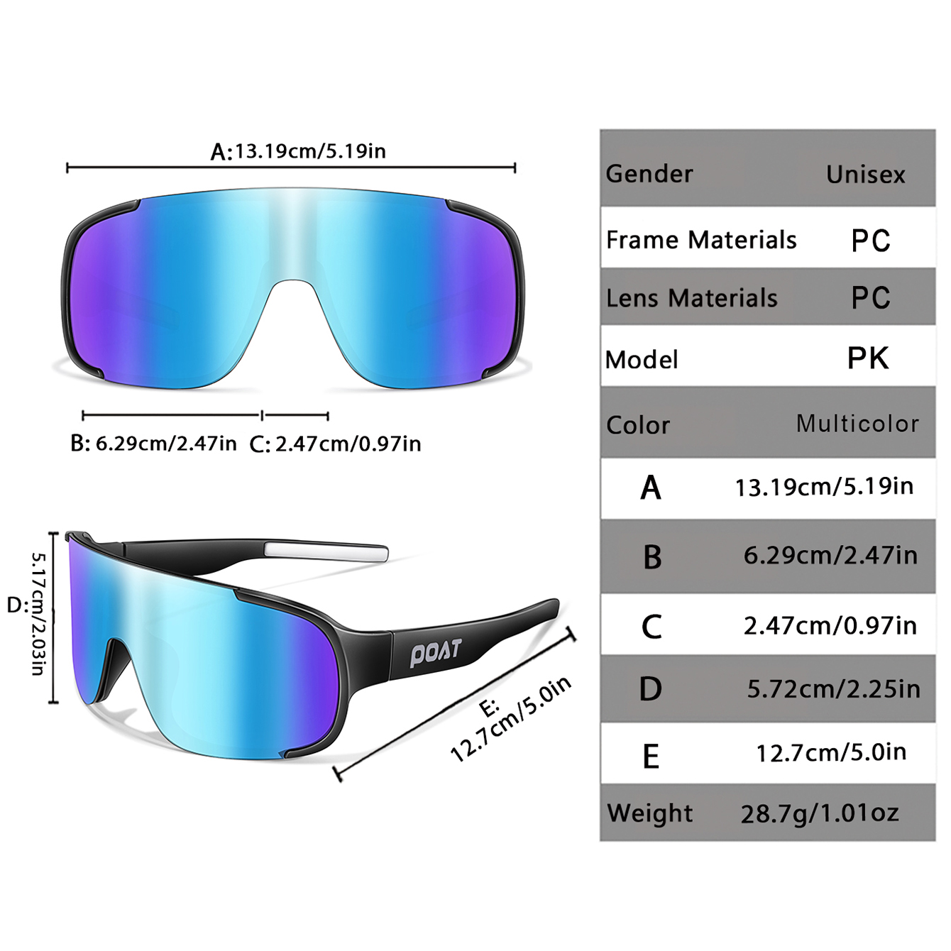 POAT UV400 Cycling Sunglasses  - огляд і ціна Mountain Biking Glasses