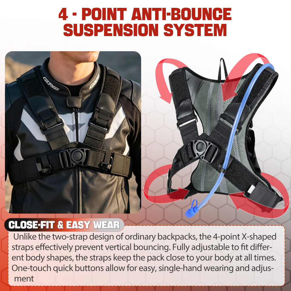 NEWBOLER 8L Motorcycle Cycling - огляд і ціна Mountain Biking Rucksack