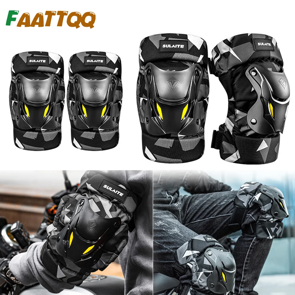 FAATTQQ 1Pair Motorcycle Elect - огляд і ціна Mountain Biking Knee And Elbow Pads