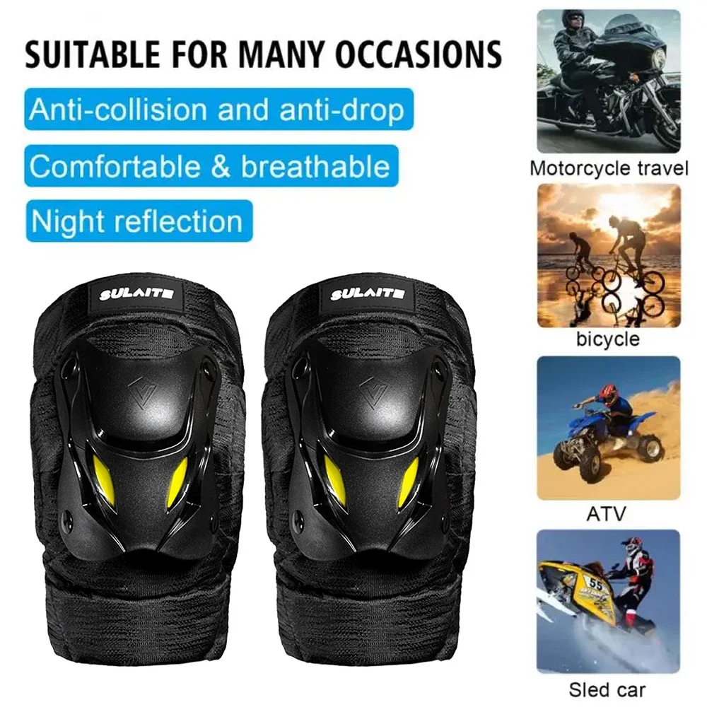 1Pair Electric Bike Motorcycle - огляд і ціна Mountain Biking Knee And Elbow Pads