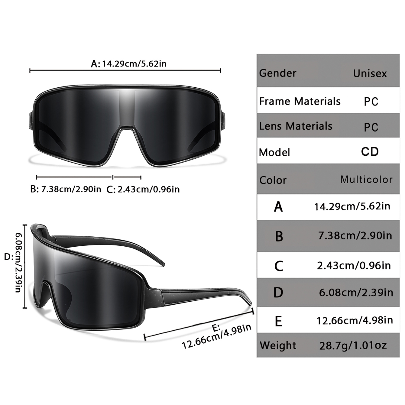 Outdoor Casual Sunglasses Larg - огляд і ціна Mountain Biking Glasses