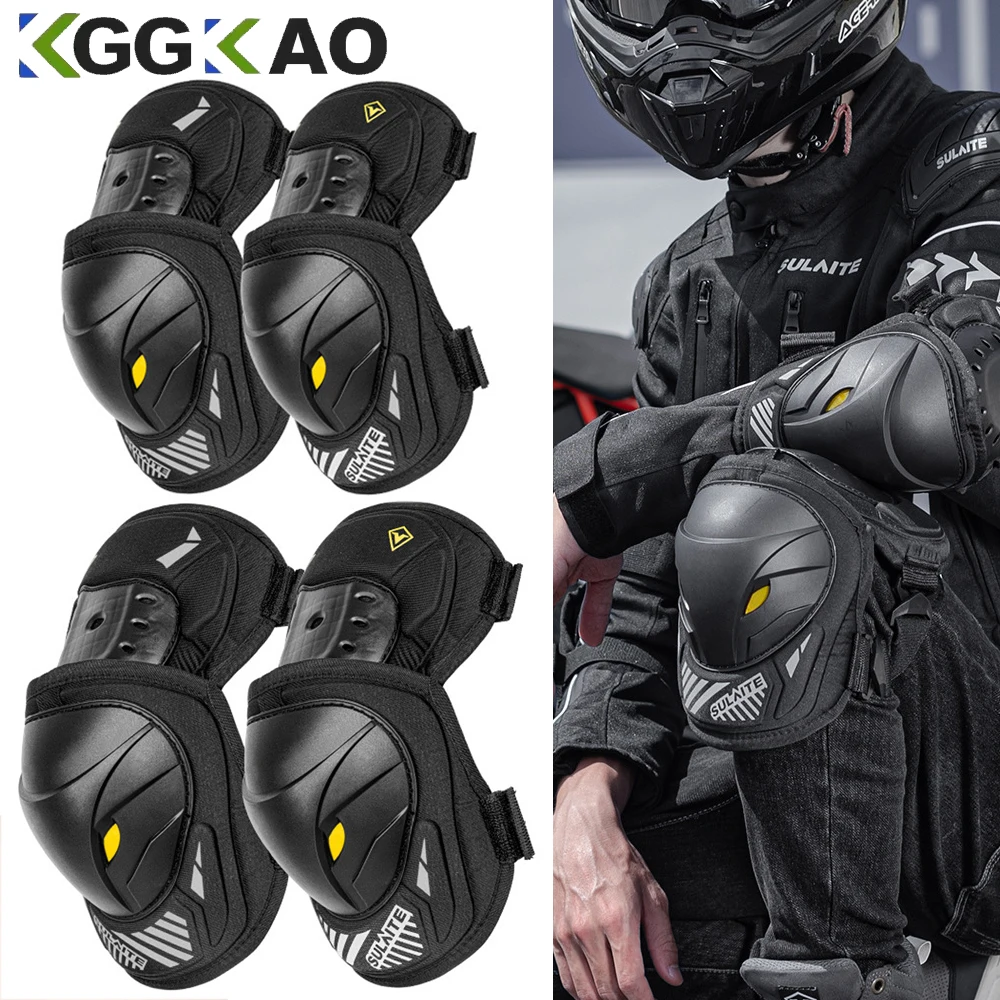 1Pair Electric Bike Motorcycle - огляд і ціна Mountain Biking Knee And Elbow Pads