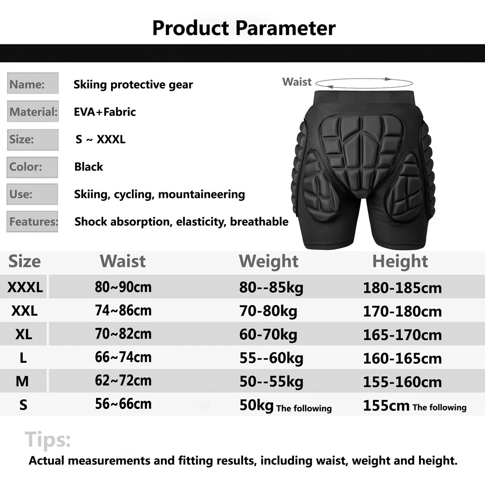 New Ski Shorts Skating Hip Pro - огляд і ціна Mountain Biking Knee And Elbow Pads