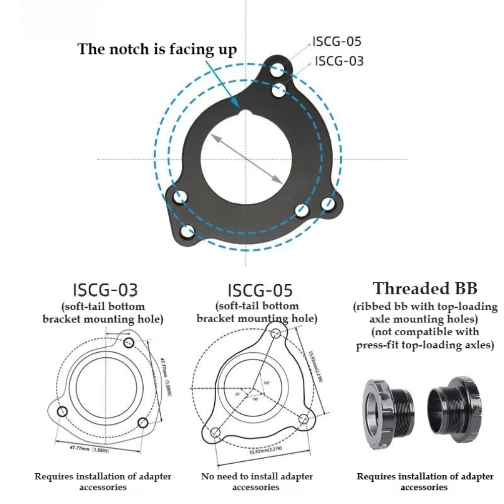 AXI Bicycle Chain Guide ISCG 0 - огляд і ціна Chain Guide Iscg