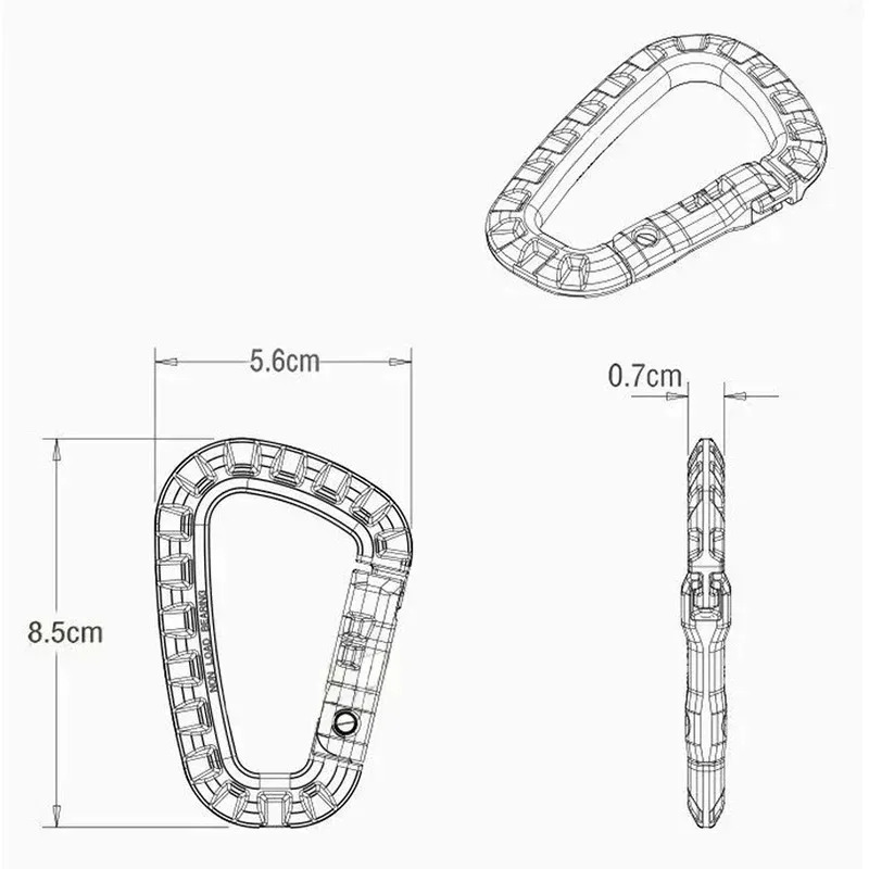 2/5/16Pcs Tactical Carabiner S - огляд і ціна Chain Quick Link