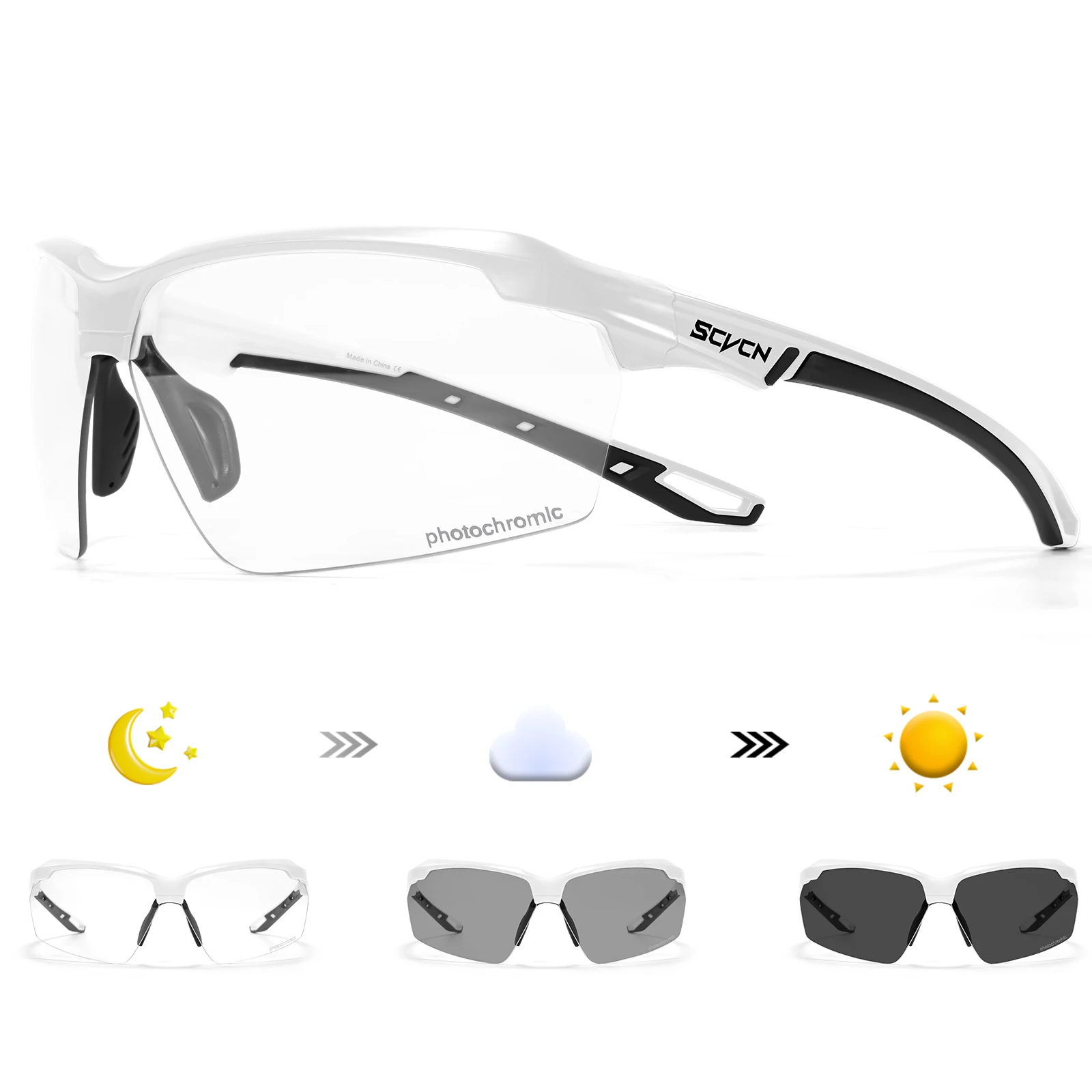 SCVCN Photochromic Cycling Sun - огляд і ціна Mountain Biking Glasses