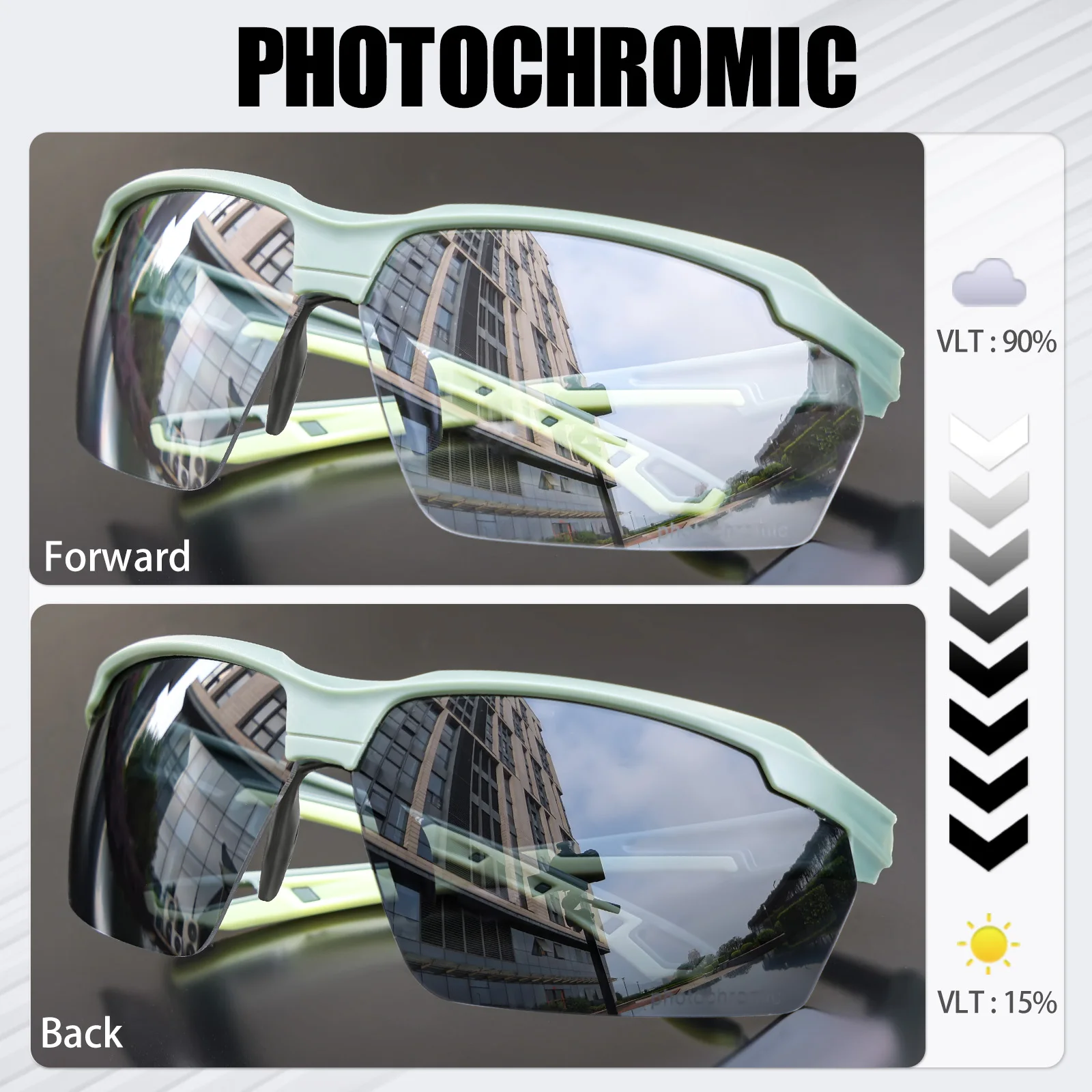 SCVCN Photochromic Cycling Sun - огляд і ціна Mountain Biking Glasses